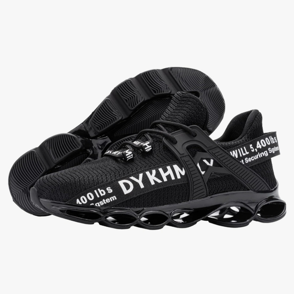 Black Steel Toed Shoes size 7.5